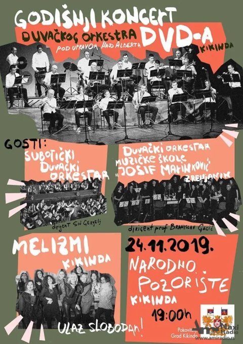 Veliki koncert Duvačkog orkestra DVD u nedelju u Pozorištu