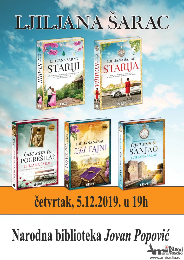 Književno veče sa Ljiljanom Šarac u četvrtak u Biblioteci