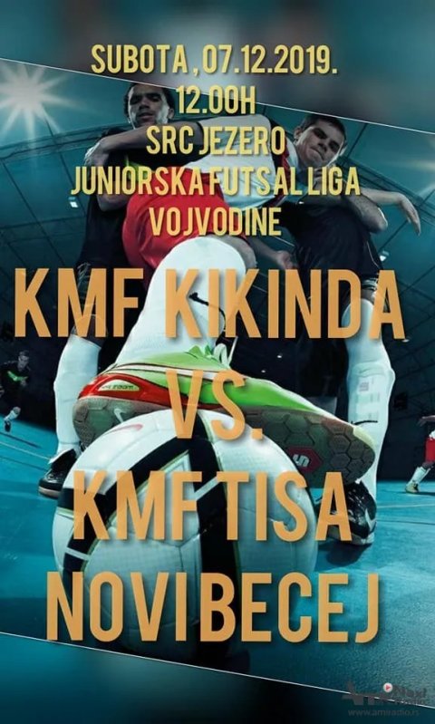 Mali fudbal: Juniori KMF „Kikinda“ u subotu dočekuju KMF „Tisa“