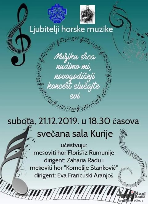 Novogodišnji koncert horova u subotu u Muzeju