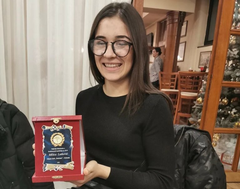 Grad finansijski podržava mlade talente, među njima je i Milica Latković
