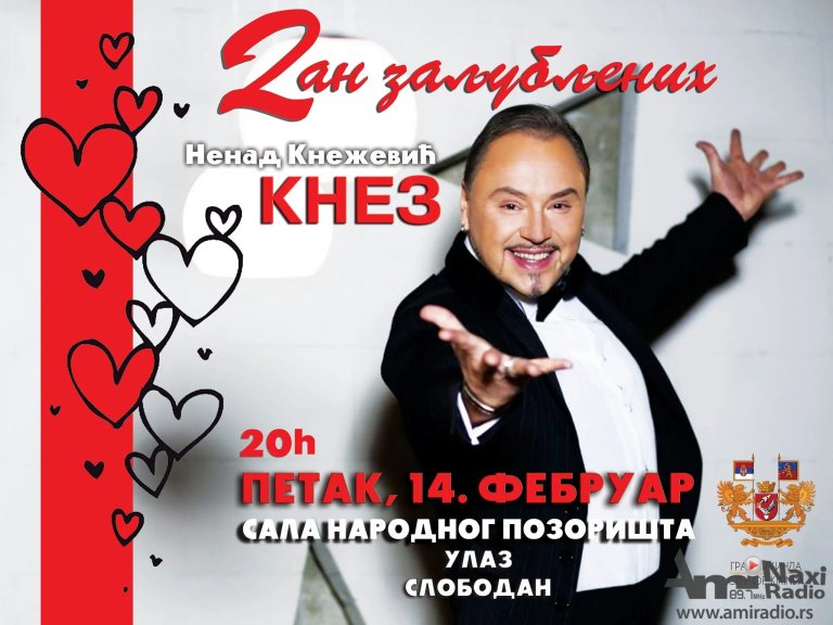 Poklon koncert Kikinđanima: Knez 14. februara u Pozorištu