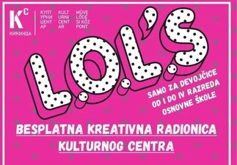 KCK: Besplatne kreativne radionice za devojčice
