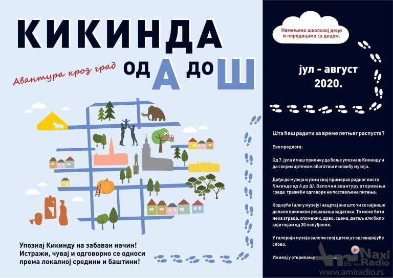 Narodni muzej: Avantura kroz grad „Kikinda od A do Š“ od 7. jula