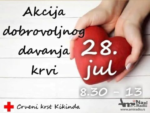 Akcija dobrovoljnog davanja krvi u utorak