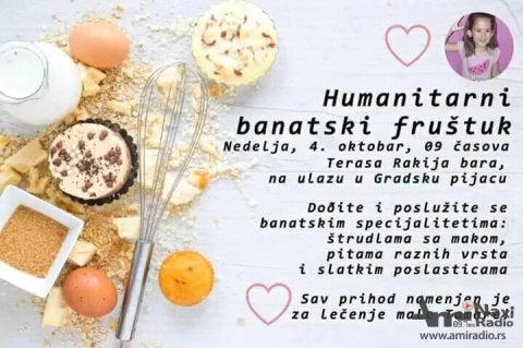 „Banatski fruštuk“ za Tamaru Savić u nedelju u Rakija baru