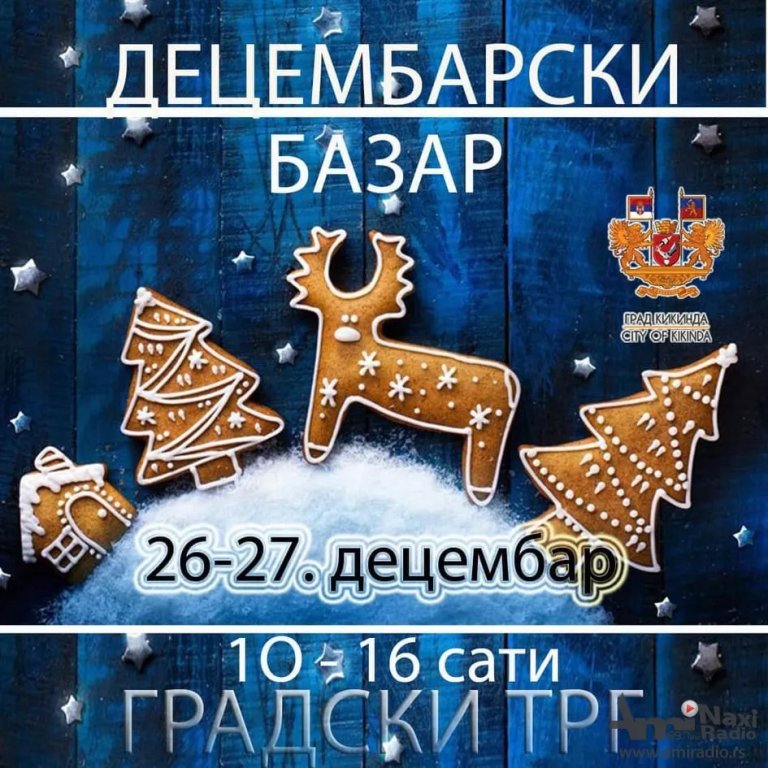 Decembarski bazar ovog vikenda na Trgu