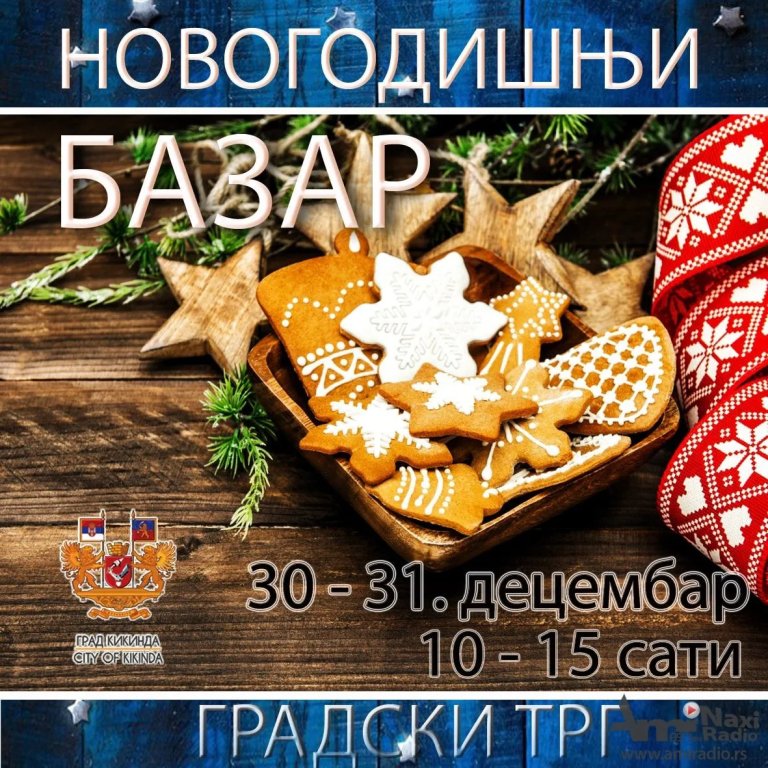 Novogodišnji bazar na Trgu u sredu i četvrtak