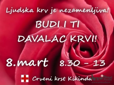 Darujte krv 8. marta, ulepšajte dan i sebi i drugima