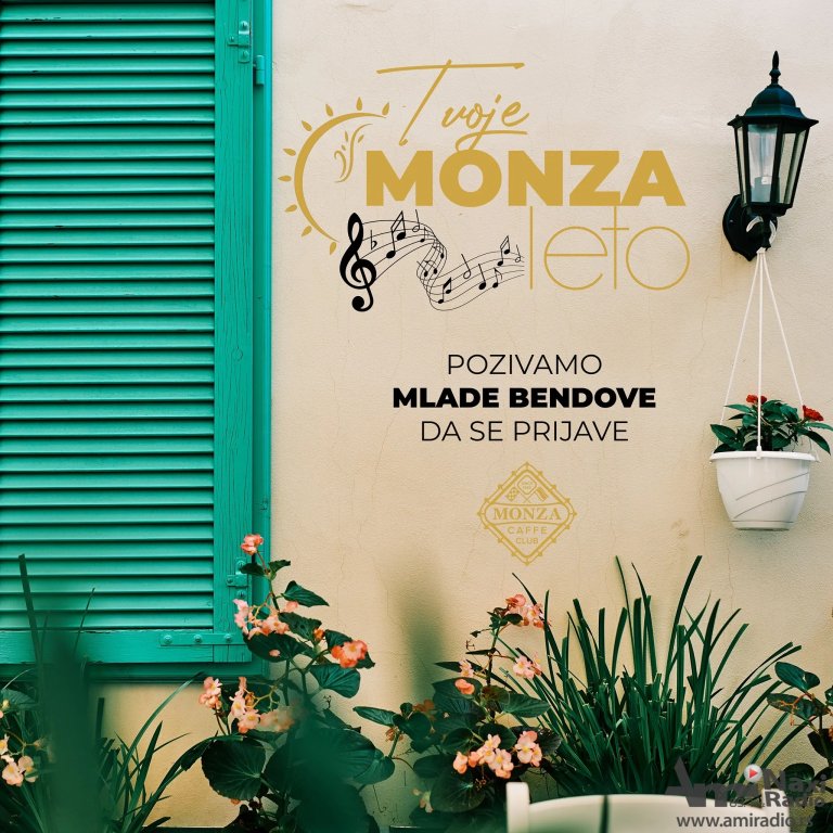 Monza caffe club: Promocija mladih pop bendova tokom leta