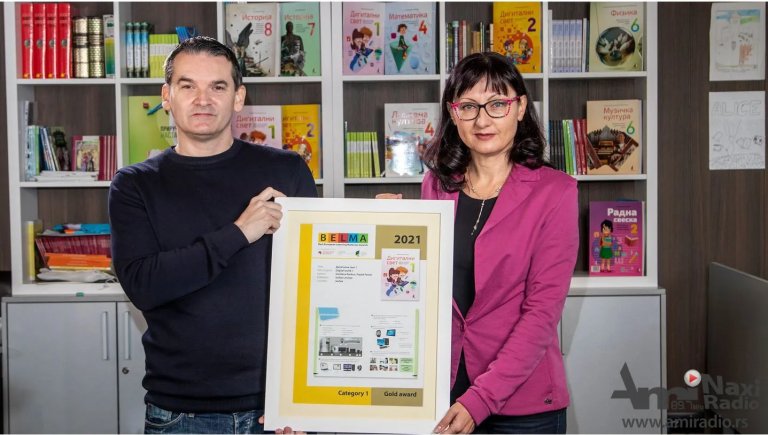 Gordana Rackov i Arpad Pastor osvajači nagrade „Najbolji evropski udžbenik“ na sajmu knjiga u Frankfurtu
