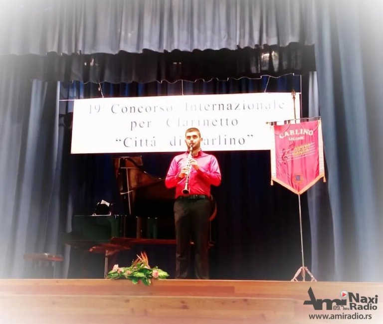 Student VŠSSOV Slaven Balać najbolji na takmičenju klarinetista u Italiji