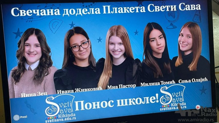 OŠ „Sveti Sava“: Obeležen Dan škole, najboljim učenicama uručene plakete „Sveti Sava“