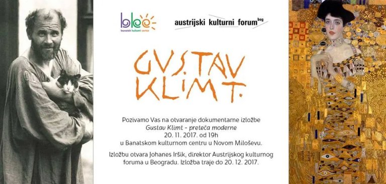 BKC Novo Miloševo: Otvaranje izložbe „Gustav Klimt, preteča moderne“ 20. novembra