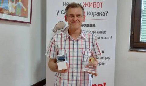 Dušan je dao krv 103 puta, a za 36 godina samo je jednom odbijen