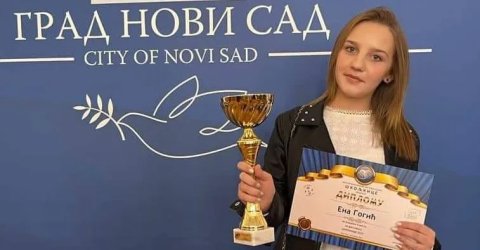 Ena Gogić nastavlja da niže uspehe: Drugo mesto na festivalu „Školjkice“