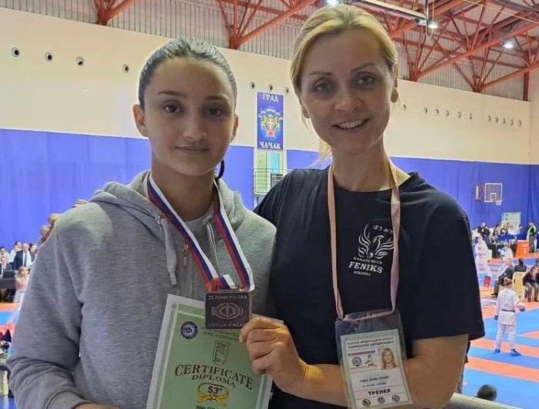 Karate: Nina Stojnić osvojila bronzu na „Zlatnom pojasu Čačka“