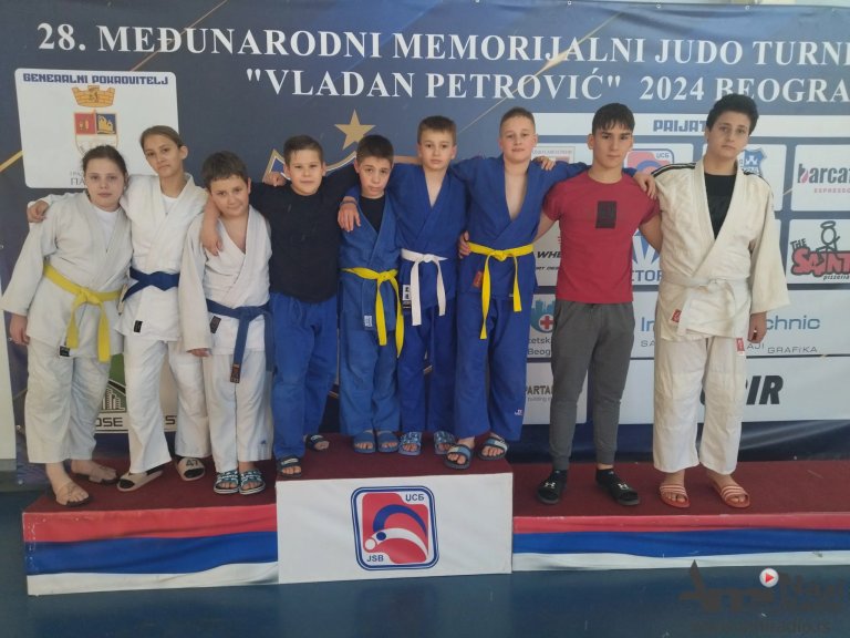 Na Međunarodnom memorijalnom turniru „Vladan Petrović“ džudisti „Partizana“ osvojili četiri medalje