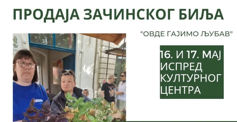 Prodaja začinskog bilja korisnika „Naše kuće“ u četvrtak i petak na Trgu