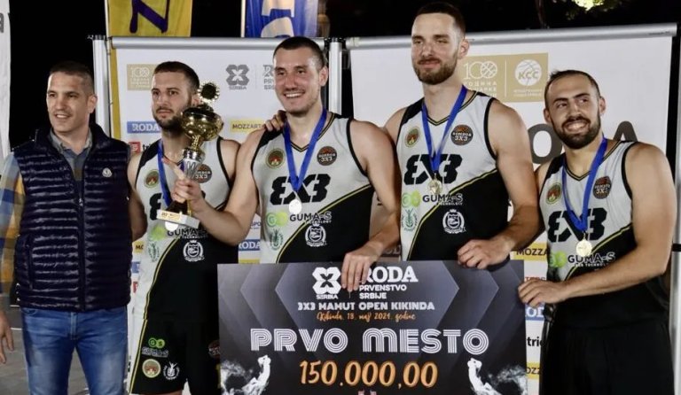 Ekipa „Džoker“ iz Sombora pobednik 4. „Mamut open“ turnira u basketu 3 na 3