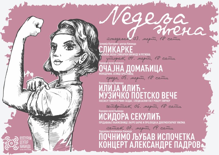 Raznovrstan program „Nedelje žena“ od 3. do 7. marta