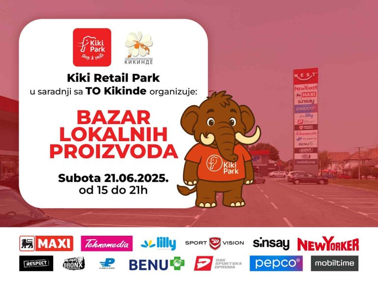 Bazar lokalnih proizvođača u subotu u ritejl parku