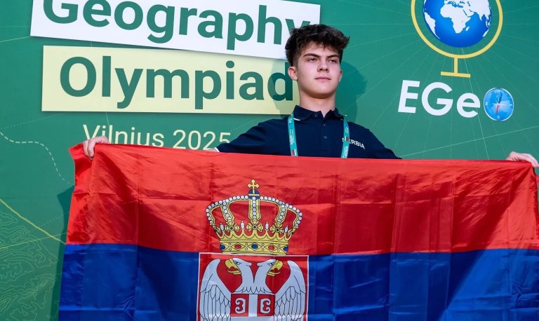 Aleksa Tomić osvojio bronzu na Evropskoj geografskoj olimpijadi