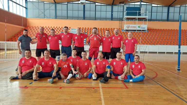 Reprezentacija Srbije u sedećoj odbojci u Kikindi na pripremama za Evropsko prvenstvo
