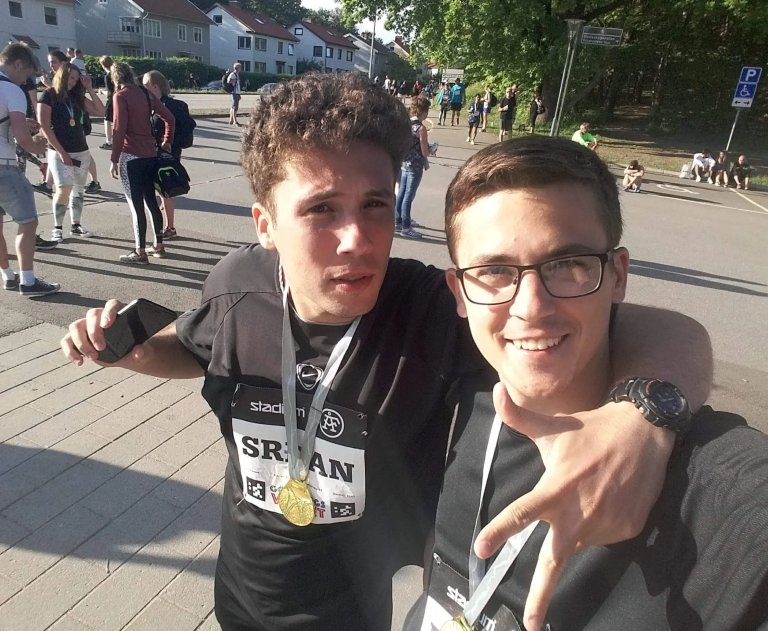 Braća Milosav na polumaratonu u Geteborgu