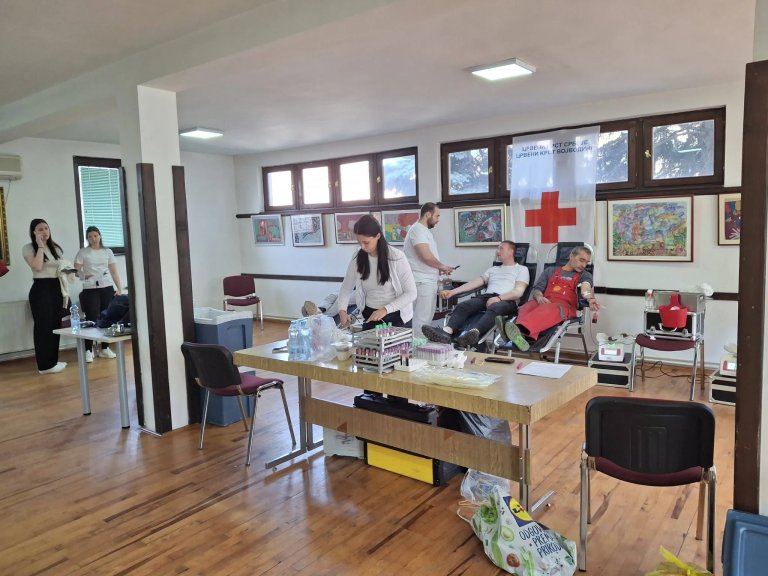 Dobar odziv na današnjoj akciji dobrovoljnog davanja krvi