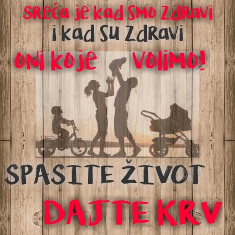 Akcija dobrovoljnog davanja krvi sutra u Crvenom krstu