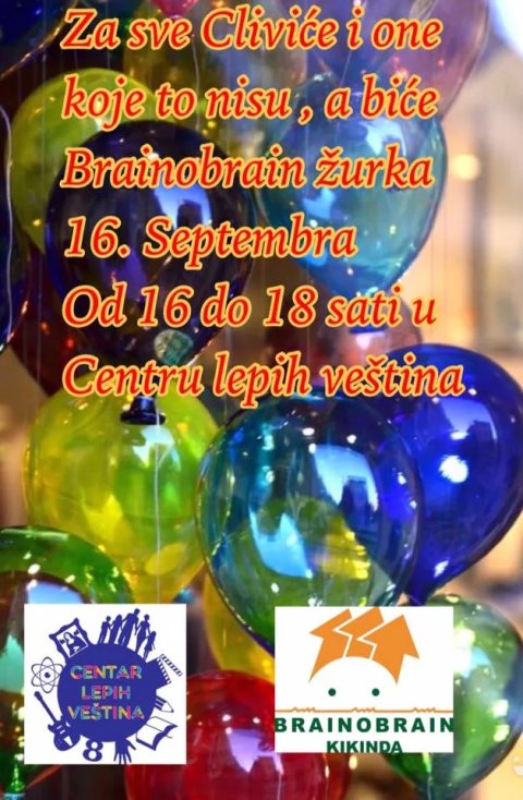 Promocija programa „Brainobrain“ u nedelju ispred Centra lepih veština