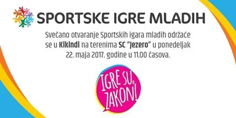 Sportske Igre Mladih u Kikindi !