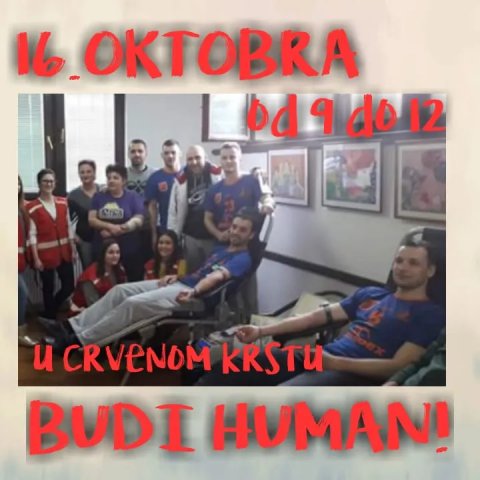 Dobrovoljno davanje krvi sutra u Crvenom krstu