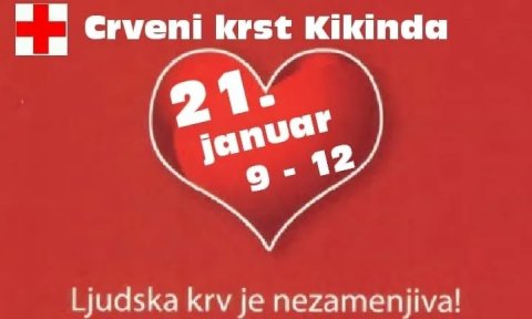 Akcija dobrovoljnog davanja krvi u ponedeljak u crvenom krstu