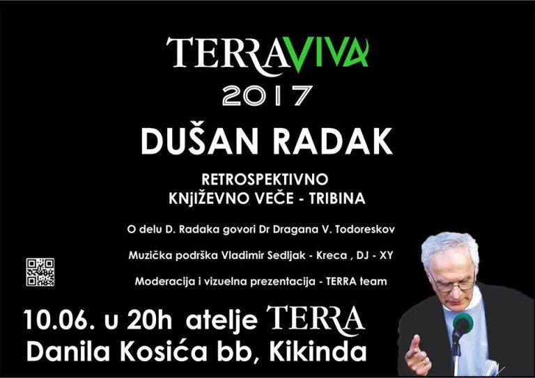 Književno veče ateljeu ,,Terra" 10. juna
