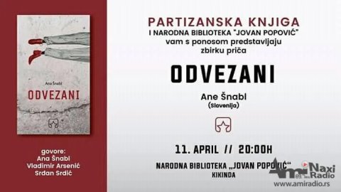 Promocija knjige „Odvezani“ Ane Šnabl u četvrtak u Biblioteci