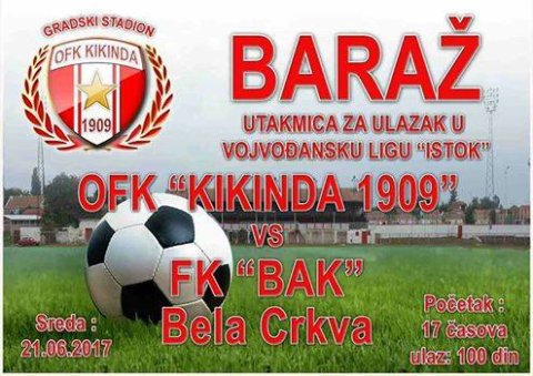 Fudbal: Remi u Beloj Crkvi