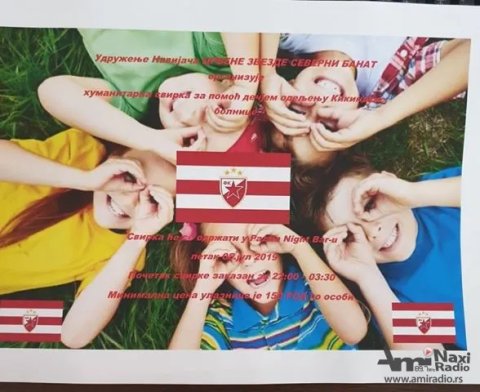 Humanitarna žurka Udruženja navijača Crvene zvezde u petak u „Paciji“