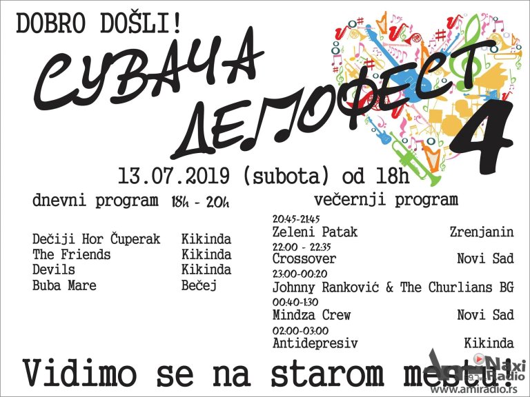 Četvrti „Suvača demofest“ 13. jula u Kikindi