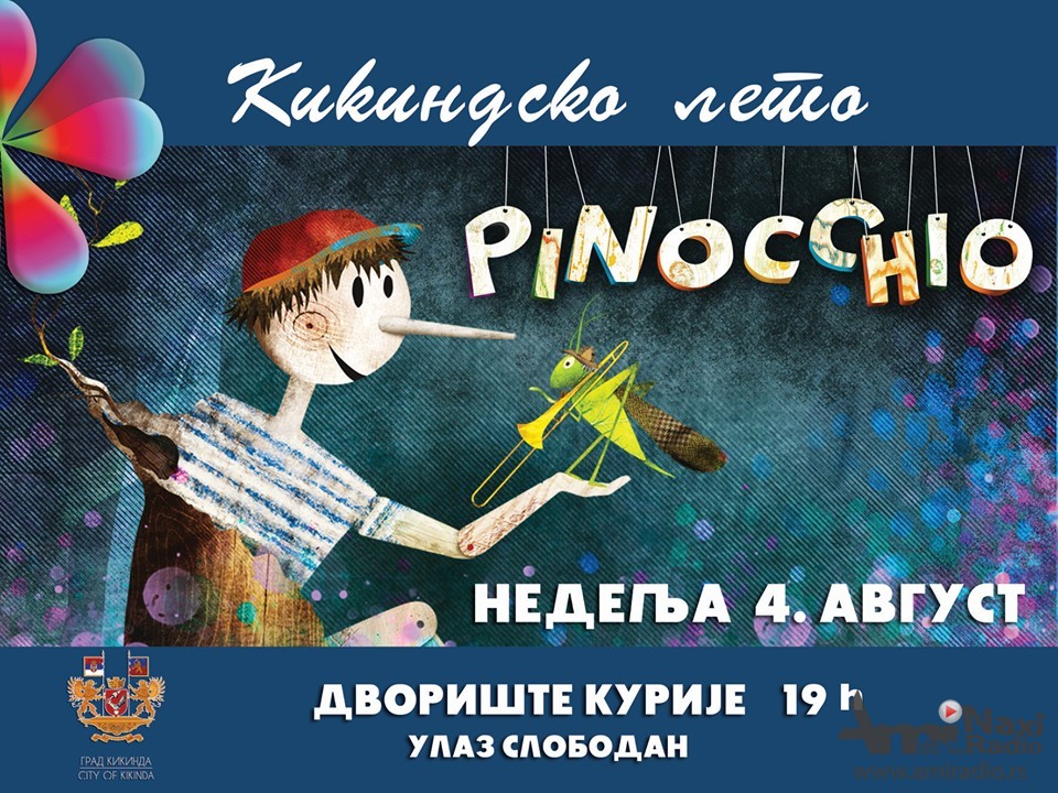 Predstava „Pinokio“ sutra u dvorištu Muzeja