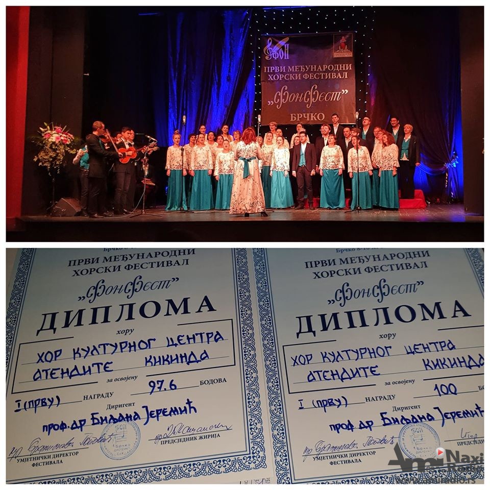Hor „Atendite“ pobednik Međunarodnog festivala horova „FonFest“ u Brčkom