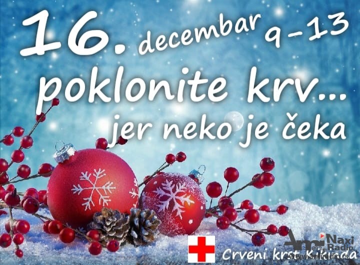Akcija dorovoljnog davanja krvi u ponedeljak u Crvenom krstu