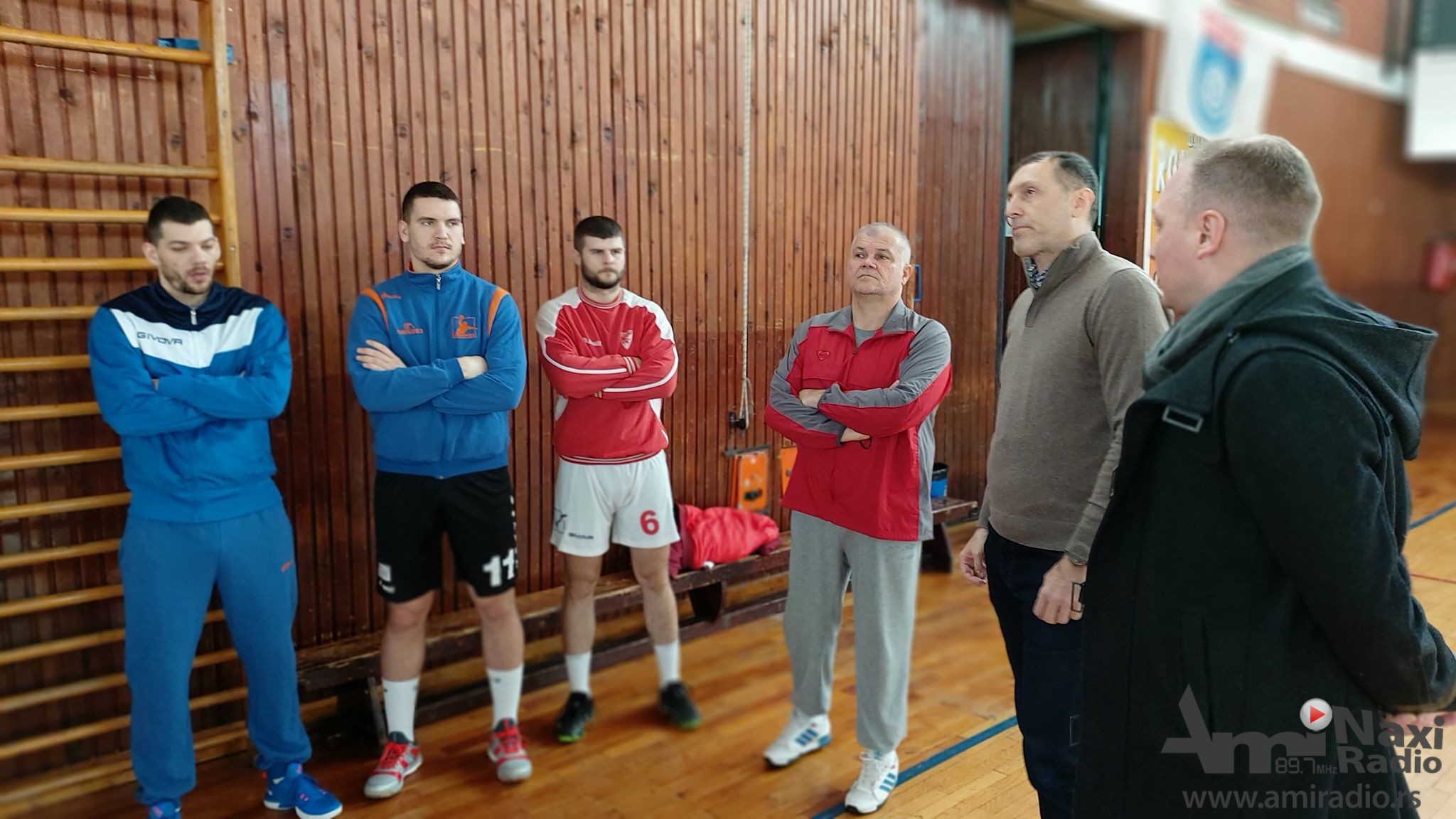 Gradonačelnik Kikinde, Pavle Markov, na treningu rukometaša “Kikinde Grindex“