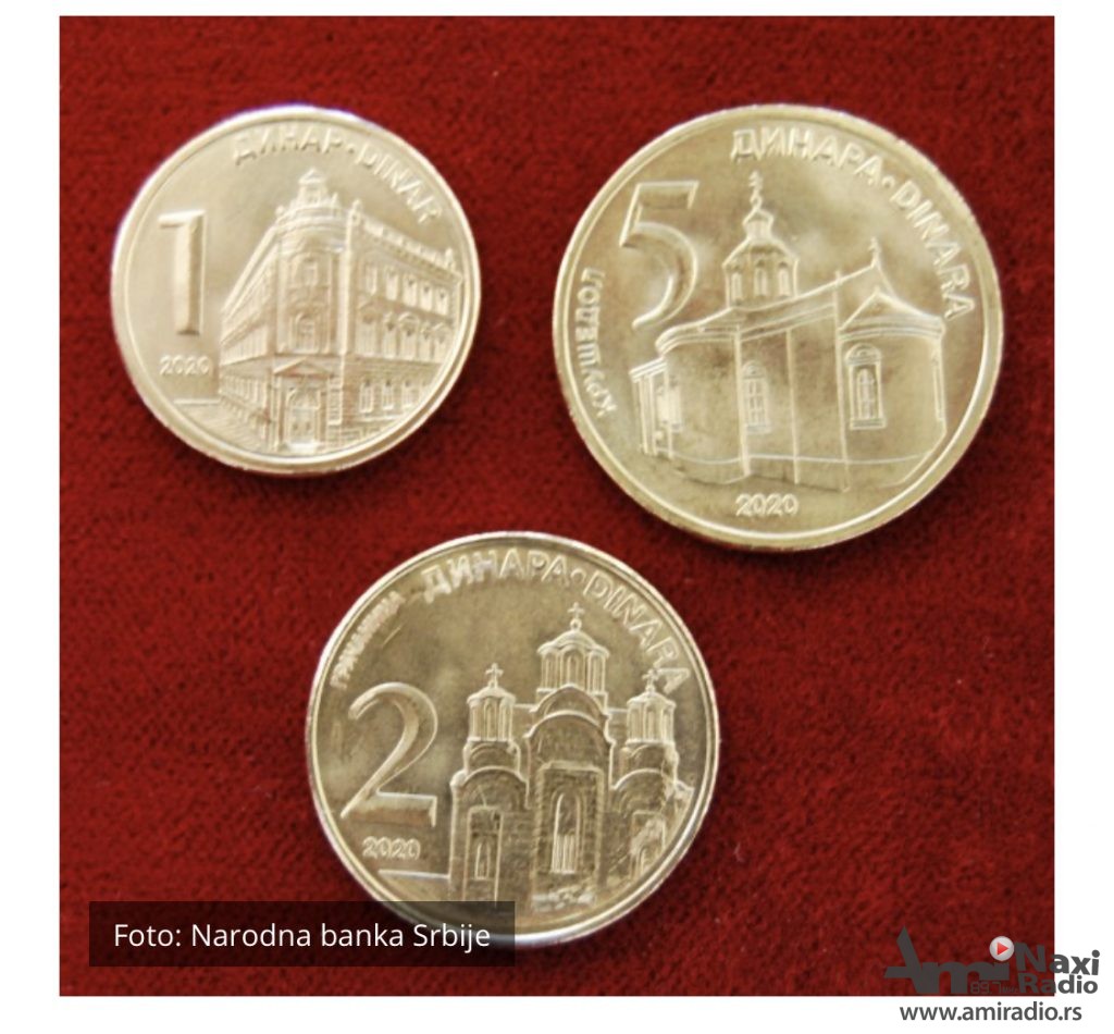 Uskoro nove kovanice od 1, 2 i 5 dinara