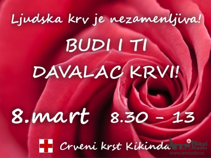 Darujte krv 8. marta, ulepšajte dan i sebi i drugima