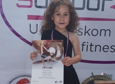 Sanja Zombori druga na plesnom takmičenju u Somboru