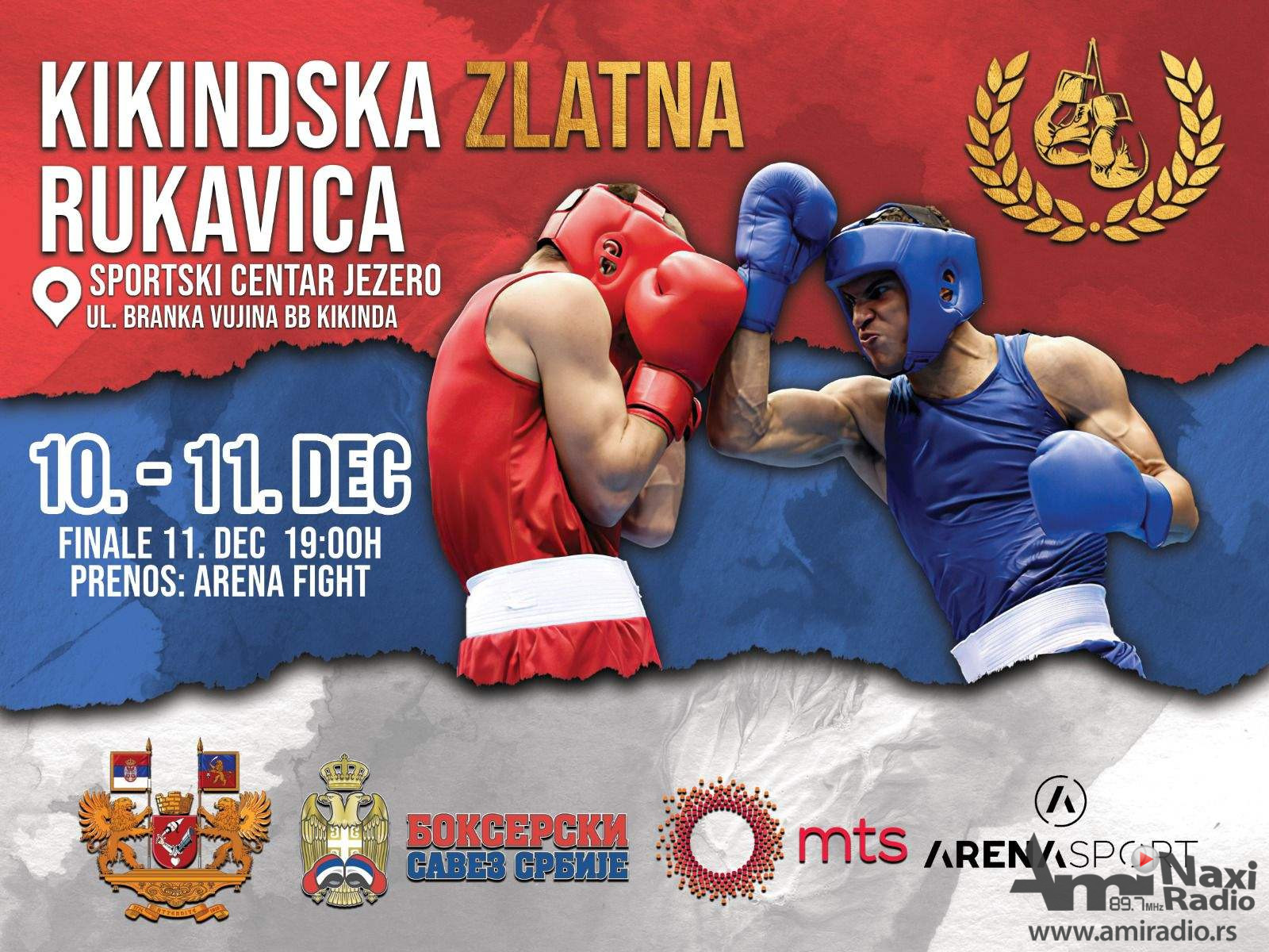 Danas i sutra međunarodni turnir “Kikindska zlatna rukavica “