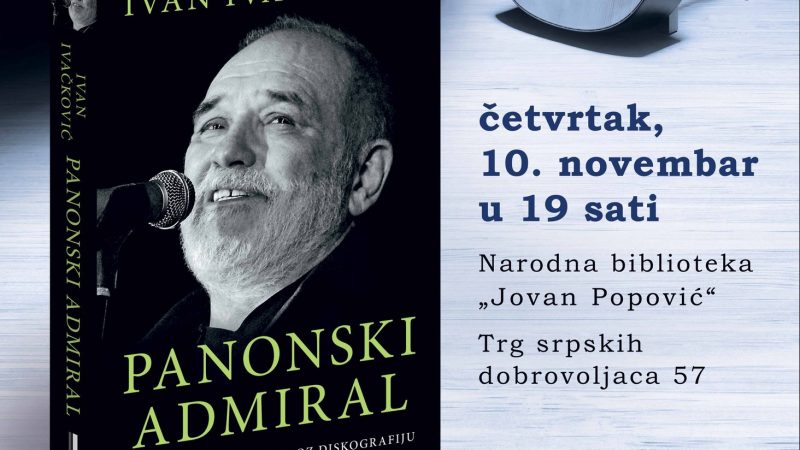 Promocija knjige “Panonski admiral” u četvrtak u Biblioteci