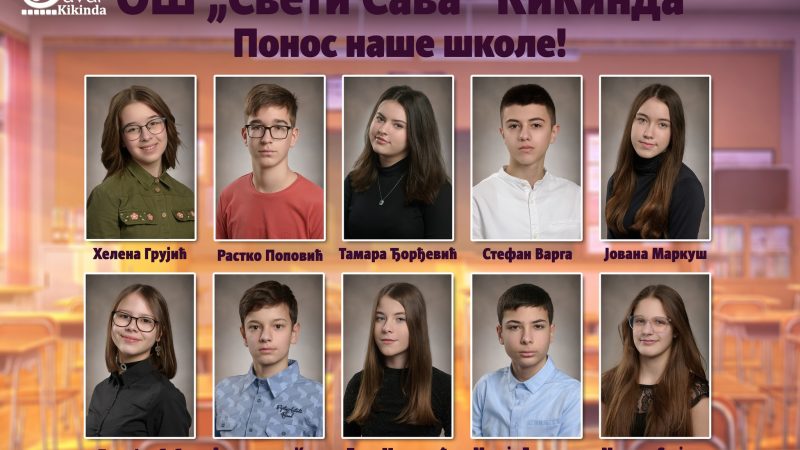 Ponos škole: Deset najboljih učenika nosioci Plakete „Sveti Sava“